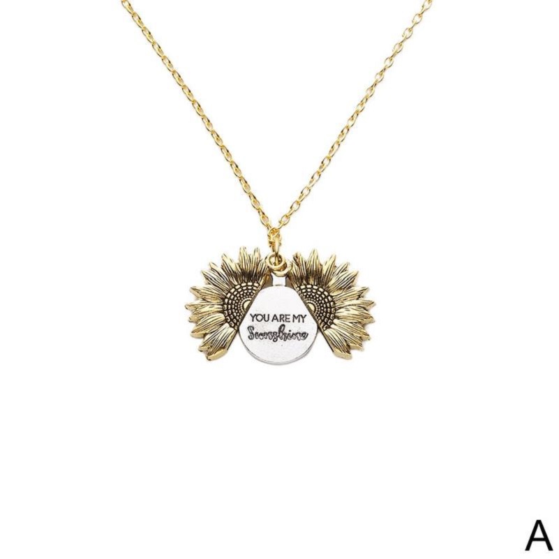 Hot sale Open Locket Pendant Sunflower Necklace You Are My Sunshine Lettering Lovely Necklace For Women Jewelry Accessories Gifts
Hot sale Open Locket Pendant Sunflower Necklace You Are My Sunshine Lettering Lovely Necklace For Women Jewelry Accessories Gifts