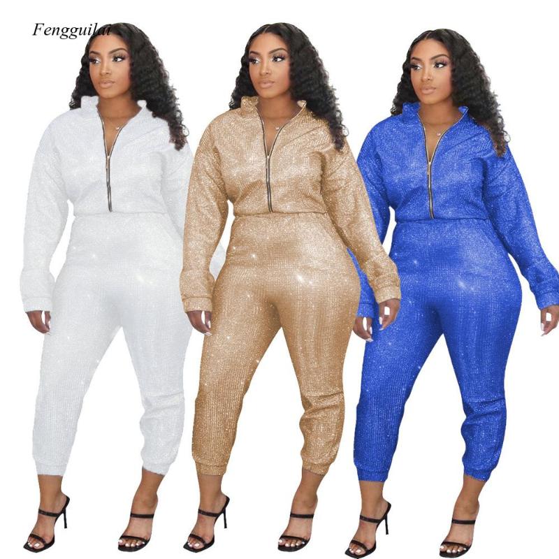 Sparkly Sequined Fashion Two Piece Suits Women Autumn Fall Zipper Long Sleeve Short Coat and High Waist Pants Club Party Outfits, Champagne
Sparkly Sequined Fashion Two Piece Suits Women Autumn Fall Zipper Long Sleeve Short Coat and High Waist Pants Club Party Outfits, Champagne