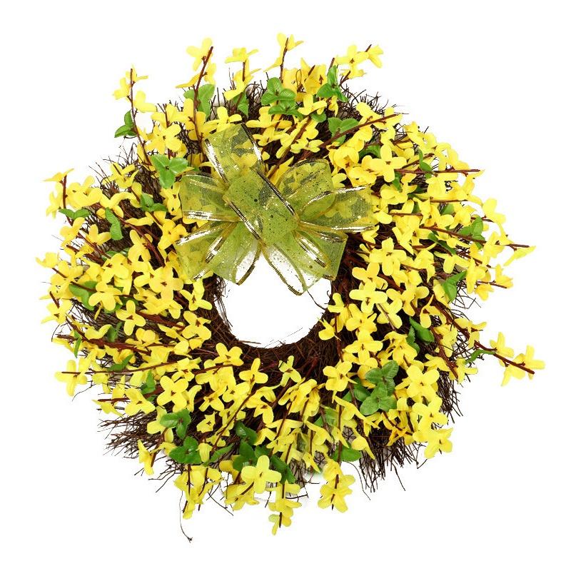 Winter Jasminum Wreath Artificial Flower Wreath Hanging Wall Door Decoration for Home Garden Party Wedding, Multi
Winter Jasminum Wreath Artificial Flower Wreath Hanging Wall Door Decoration for Home Garden Party Wedding, Multi