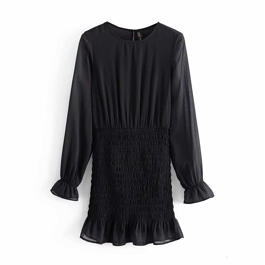 2021 New Elegant Women Draped Elastic Patchwork Es Autumn Fashion Ladies O-neck Sweet Female Chic Slim Mini Vestidos 6owa, Black
2021 New Elegant Women Draped Elastic Patchwork Es Autumn Fashion Ladies O-neck Sweet Female Chic Slim Mini Vestidos 6owa, Black