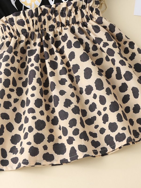 Toddler Girls Heart And Letter Graphic Combo Dress SHE