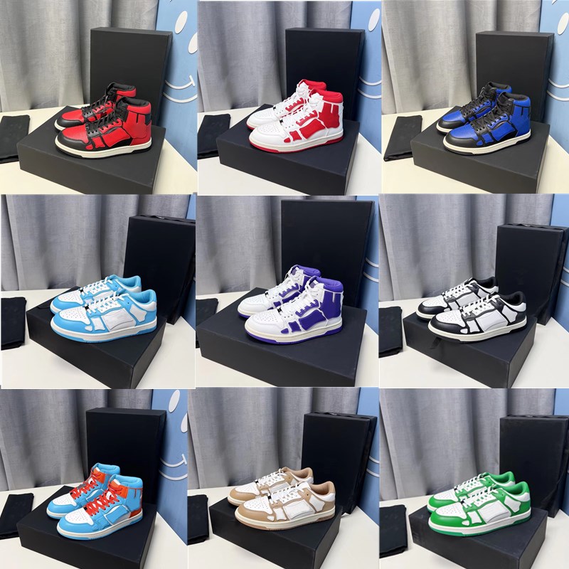 SKEL-TOP HI Sneakers BANDANA Spring Sneaker Men Women Casual Shoes Designer Low Shoe High-Top Leather Bones Applique Upper EVA Footbed Sport Shoe With Box, 19
SKEL-TOP HI Sneakers BANDANA Spring Sneaker Men Women Casual Shoes Designer Low Shoe High-Top Leather Bones Applique Upper EVA Footbed Sport Shoe With Box, 19