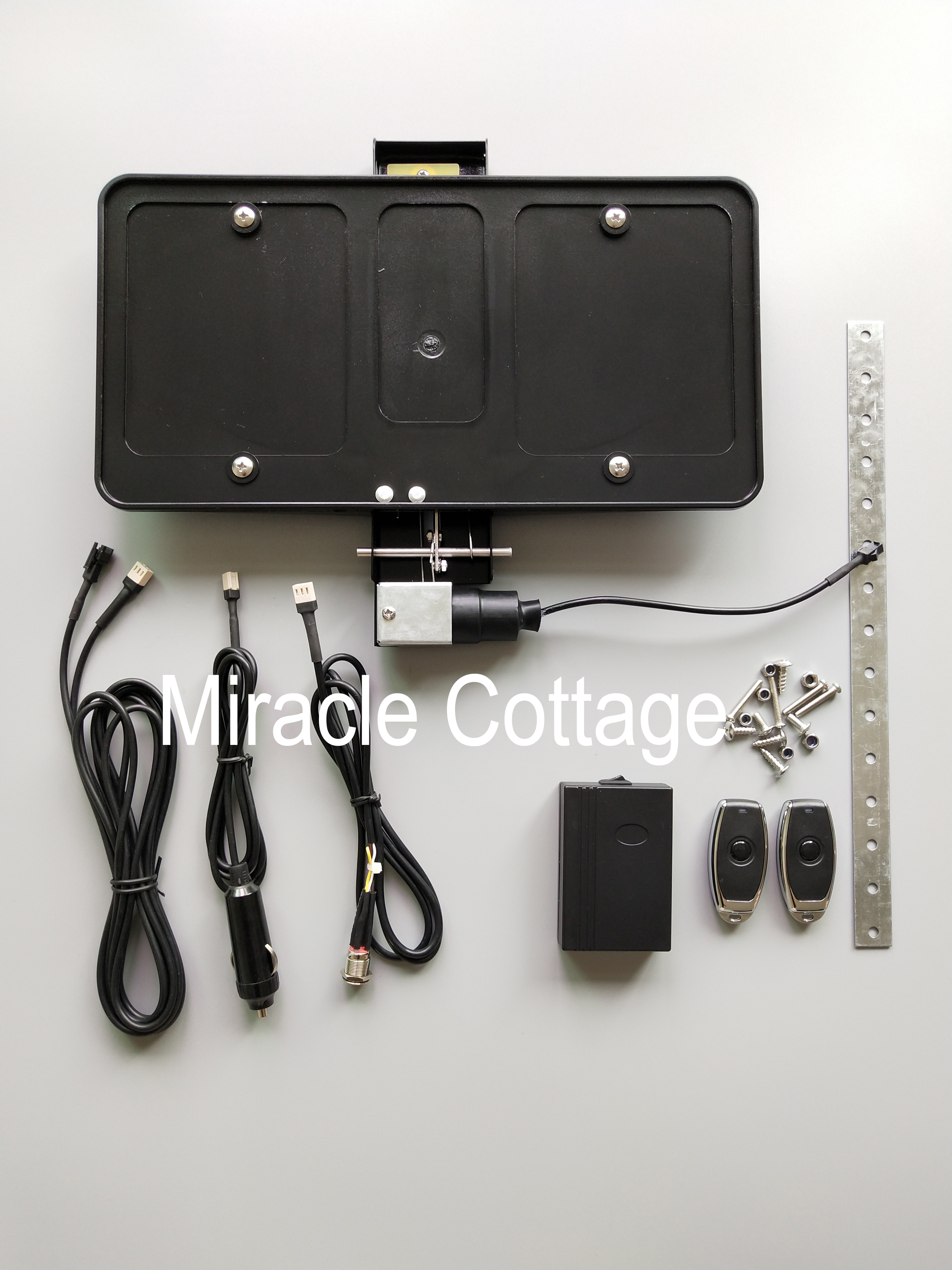USA Canada,Romania,Mexico,Saudi Arabia Size Remote Controlled Electric Retractable License Plate Frame Bracket Hide Away Kit show-n-go
