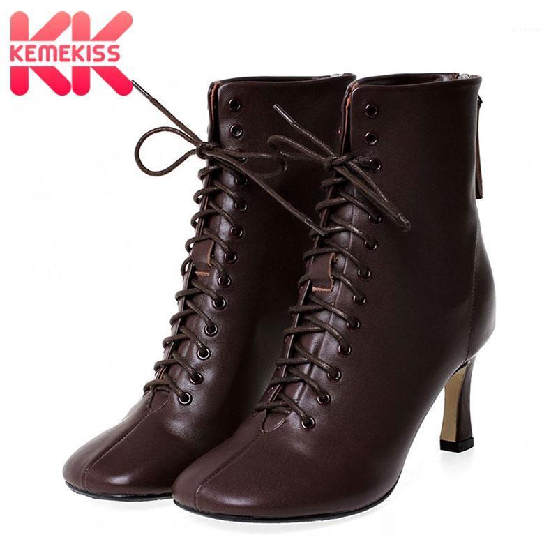 KemeKiss Real Leather Women Ankle Boots Fashion Square Toe Winter Shoes Women Lacing Solid Color Thin Heels Footwear Size 33-431, Beige-fur
KemeKiss Real Leather Women Ankle Boots Fashion Square Toe Winter Shoes Women Lacing Solid Color Thin Heels Footwear Size 33-431, Beige-fur