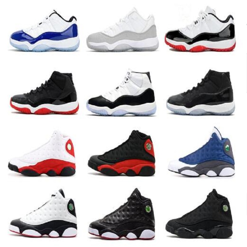 

Best selling 25th anniversary Jumpman 11s 11 High Low basketball shoes concord 45 bred space jam sneakers legend blue cap and gown trainers, # 25