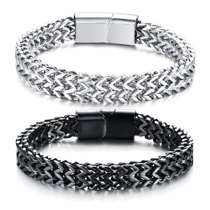 Charm Bracelets Personality Trend Black And White Solid Color Simple Fashion Men's Stainless Steel Braided Sports Casual Punk Bracelet1
Charm Bracelets Personality Trend Black And White Solid Color Simple Fashion Men's Stainless Steel Braided Sports Casual Punk Bracelet1