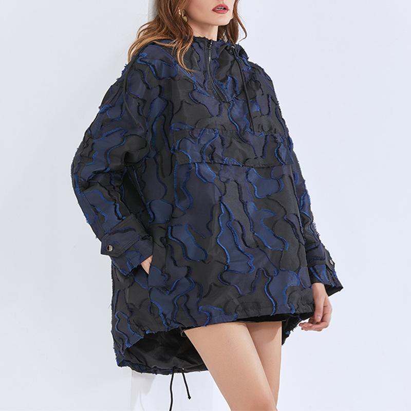 Oversize Hoodies Women's Sweatshirt Elegant Quality Deep Color Drawstring Camouflage Pullover Hooded Loose Embroidery Hoody Coat, As picture
Oversize Hoodies Women's Sweatshirt Elegant Quality Deep Color Drawstring Camouflage Pullover Hooded Loose Embroidery Hoody Coat, As picture