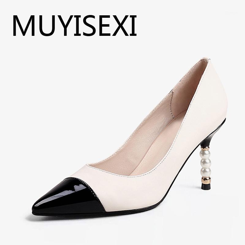 Mixed colors fashion shoes genuine leather pointed toe 8cm high fine heel office lady shallow slip on basic pumps HL211 MUYISEXI1, Beige
Mixed colors fashion shoes genuine leather pointed toe 8cm high fine heel office lady shallow slip on basic pumps HL211 MUYISEXI1, Beige