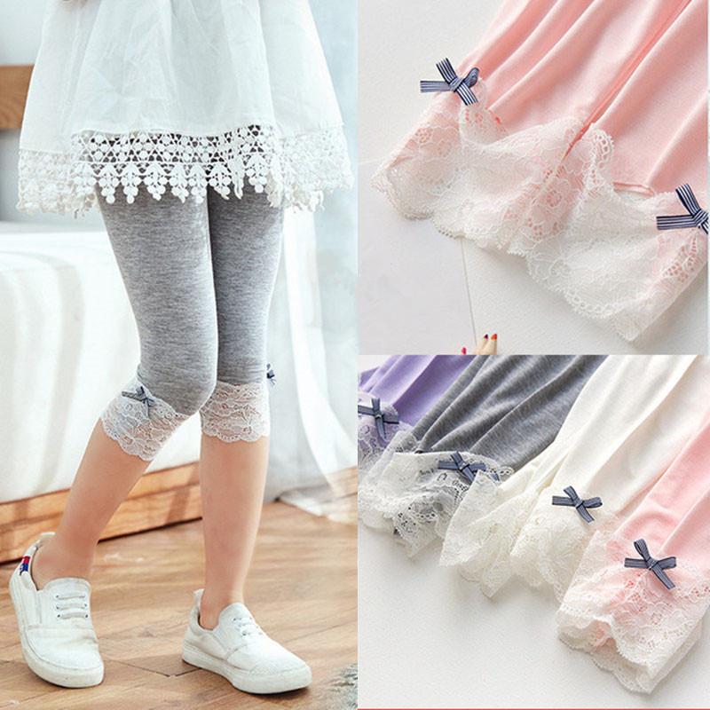 Trousers Summer Girls Leggings 2021 Kids Pants Cute Lace Bow Solid Pantalons Capris 2-8Year Children Modal Thin Baby Clothes, Blue
Trousers Summer Girls Leggings 2021 Kids Pants Cute Lace Bow Solid Pantalons Capris 2-8Year Children Modal Thin Baby Clothes, Blue