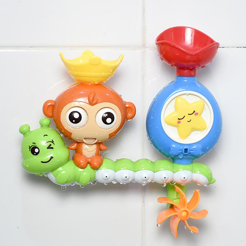 QWZ New DIY Baby Bath Toys Wall Suction Cup Marble Race Run Track Bathroom Bathtub Kids Play Water Games Toy Set for Children LJ201019