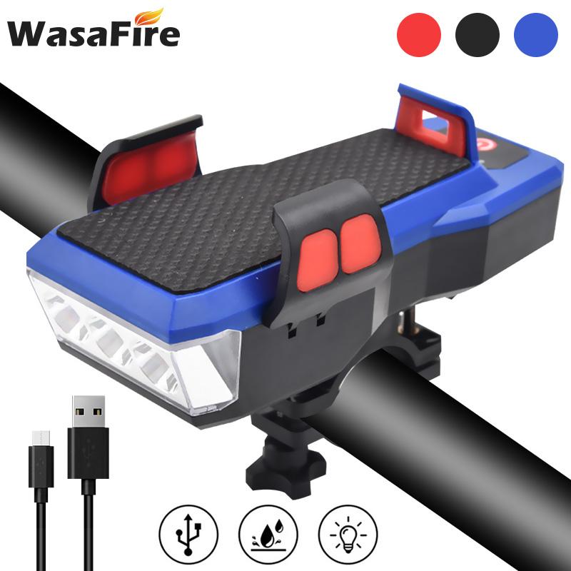 4 in 1 Bicycle Front Light USB Bike Horn Lamp 4 Modes Phone Holder Powerbank Cycling Headlight Lanterna 2400/4000mAh
4 in 1 Bicycle Front Light USB Bike Horn Lamp 4 Modes Phone Holder Powerbank Cycling Headlight Lanterna 2400/4000mAh