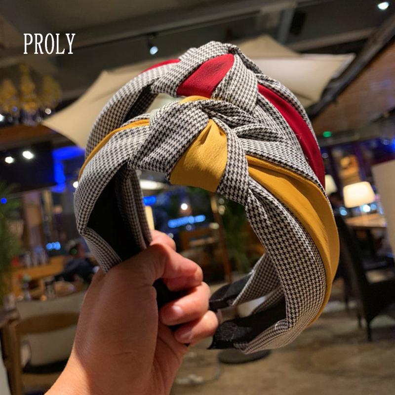 PROLY New Fashion Headband For Women Patchwork Houndstooth Hairband Wide Side Turban Leather Turban Hair Accessories
PROLY New Fashion Headband For Women Patchwork Houndstooth Hairband Wide Side Turban Leather Turban Hair Accessories