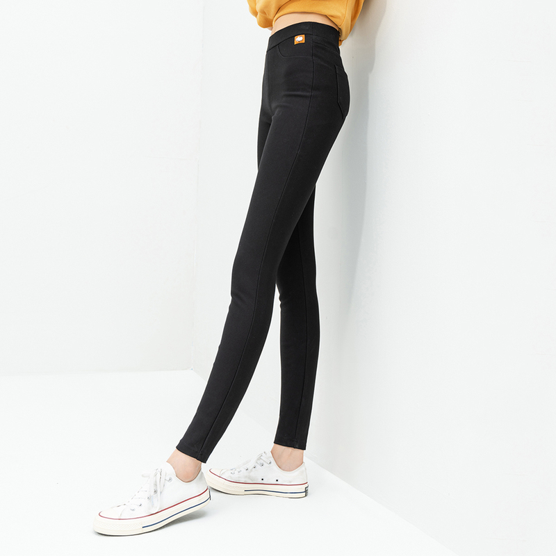 INMAN Winter New Arrivals Black Long Slim Fit High Waist Elastic Relax Women's Trousers 201111