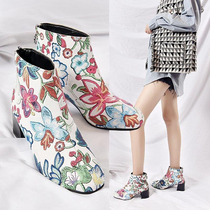 Round Toe PU Ankle Boots for Women Autumn Fashion Thick Heels Pumps Women High Heels Lace-up Roman Short Boots for Flowers1, Green
Round Toe PU Ankle Boots for Women Autumn Fashion Thick Heels Pumps Women High Heels Lace-up Roman Short Boots for Flowers1, Green