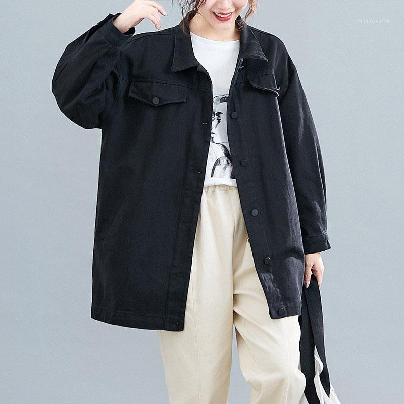 High-quality oversize black denim jacket women spring vintage jeans coat plus size 5XL casual top outerwear 130kg can wear G9151
High-quality oversize black denim jacket women spring vintage jeans coat plus size 5XL casual top outerwear 130kg can wear G9151