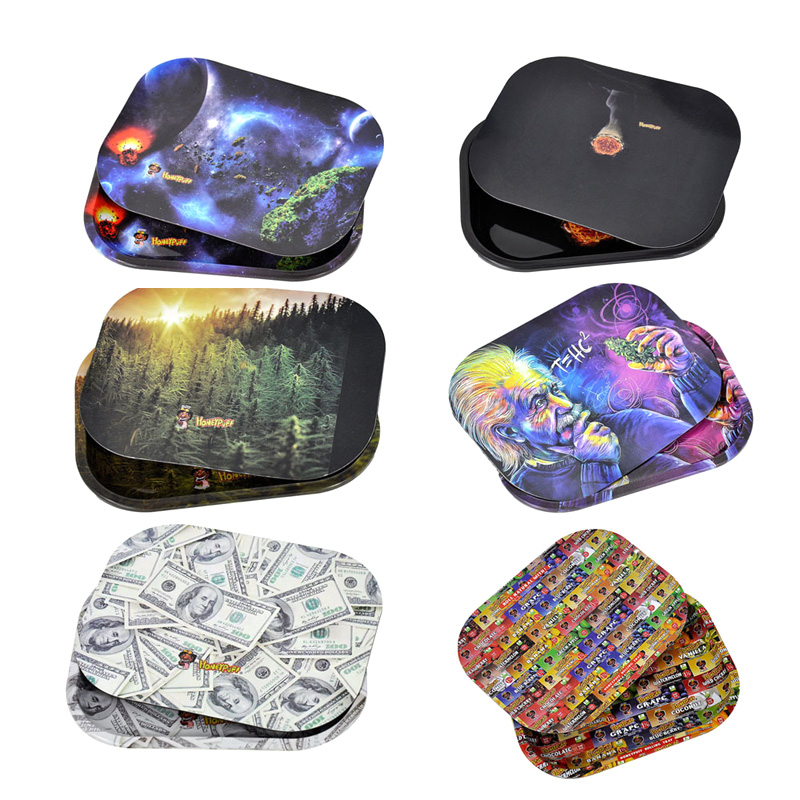 New Rolling Trays With Magnet Lids Metal Tray 180*140mm Tin Plate For Smoking Pipes Papers Mix Pattern Tobacco Case Dry Herb
New Rolling Trays With Magnet Lids Metal Tray 180*140mm Tin Plate For Smoking Pipes Papers Mix Pattern Tobacco Case Dry Herb