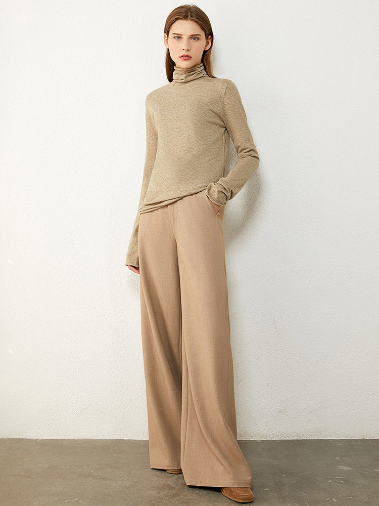 Amii Minimalism Winter Sweaters For Women Fashion Solid Women's Turtleneck Sweater Causal OLstyle Knitted Pullover Tops 12030562 201225