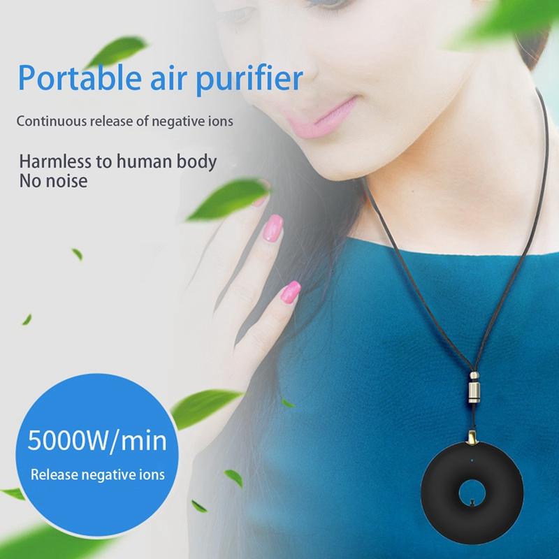 2Pcs Personal Mini Air Necklace Negative Ion Air Freshener-No Radiation Low Noise Portable Wearable Purifier
2Pcs Personal Mini Air Necklace Negative Ion Air Freshener-No Radiation Low Noise Portable Wearable Purifier