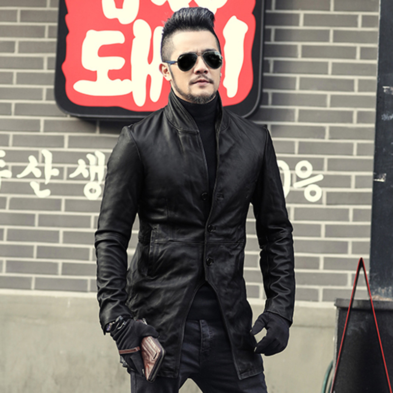 2021 The New Autumn Men Genuine Solid Fashion European-style Sheep Leather New Motorcycle Jacket 1alg, Black
2021 The New Autumn Men Genuine Solid Fashion European-style Sheep Leather New Motorcycle Jacket 1alg, Black