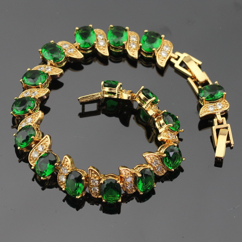 WPAITKYS Green Stones Gold Color Jewelry Sets For Women Party Bracelet Long Earrings Necklace Pendant Rings Free Gift Box, Mixed colors
WPAITKYS Green Stones Gold Color Jewelry Sets For Women Party Bracelet Long Earrings Necklace Pendant Rings Free Gift Box, Mixed colors