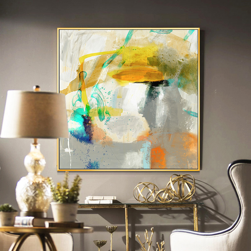 Nordic Watercolor Abstract Interior Poster and Print Wall Art Canvas Painting Modern Decorative Pictures for Room Decor No Frame
