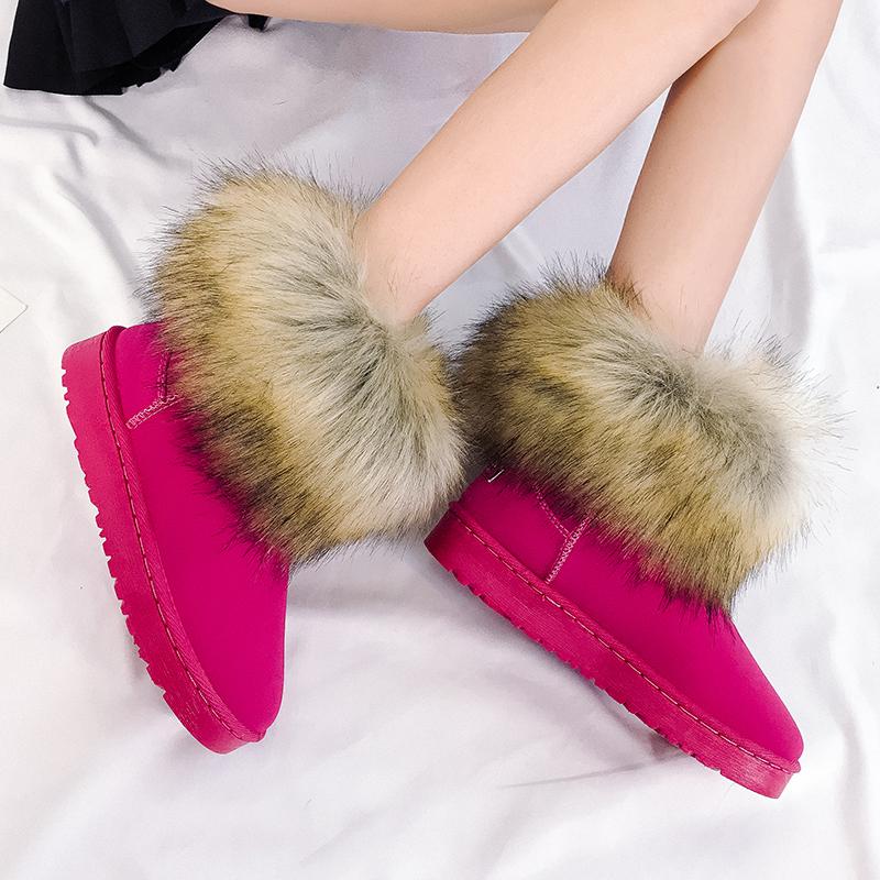 Winter Warm Women Fur Snow Shoes Flats Ankle Snow Boots Women 2020 Black Round Toe Casual Slip on Ladies Winter Boots
Winter Warm Women Fur Snow Shoes Flats Ankle Snow Boots Women 2020 Black Round Toe Casual Slip on Ladies Winter Boots