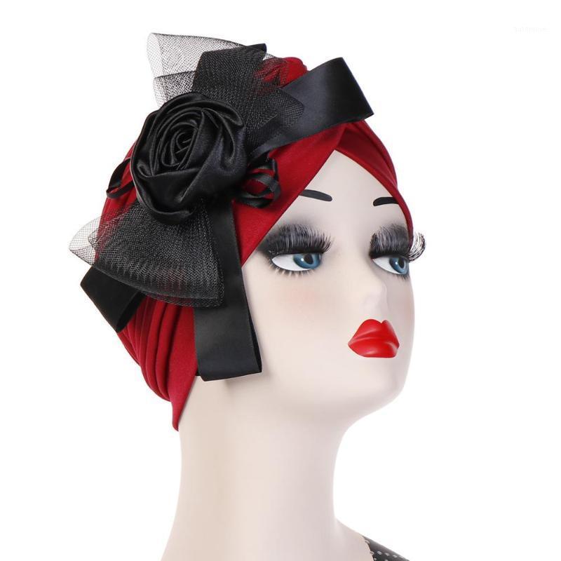 European and American popular flowers, hat, net yarn, bowknot, Muslim headscarf1, White
European and American popular flowers, hat, net yarn, bowknot, Muslim headscarf1, White