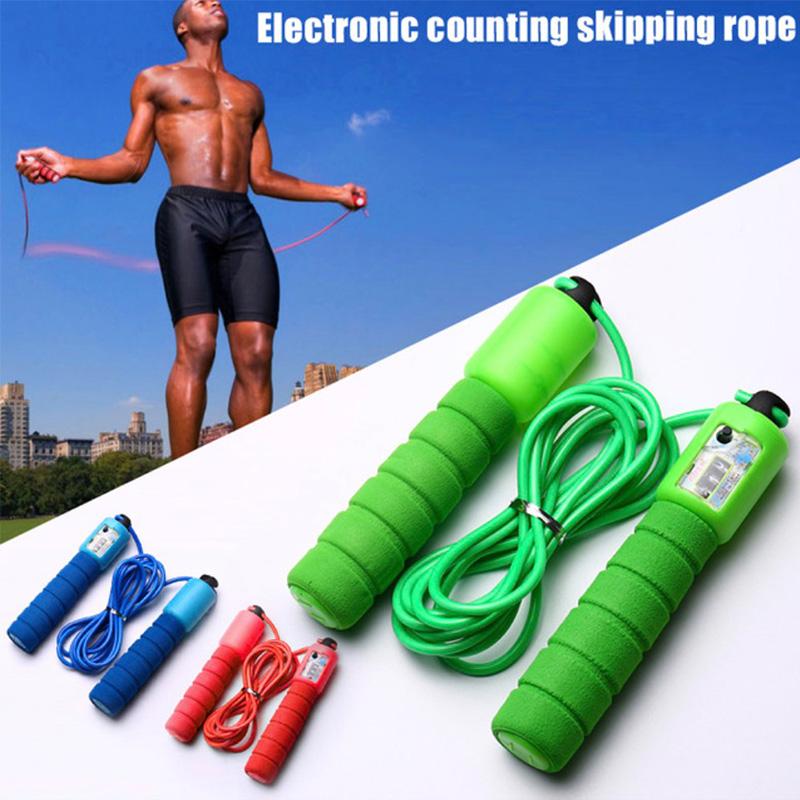 Jump Ropes with Counter Sports Fitness Adjustable Fast Speed Counting Jump Skip Rope Skipping Wire ASD88
Jump Ropes with Counter Sports Fitness Adjustable Fast Speed Counting Jump Skip Rope Skipping Wire ASD88