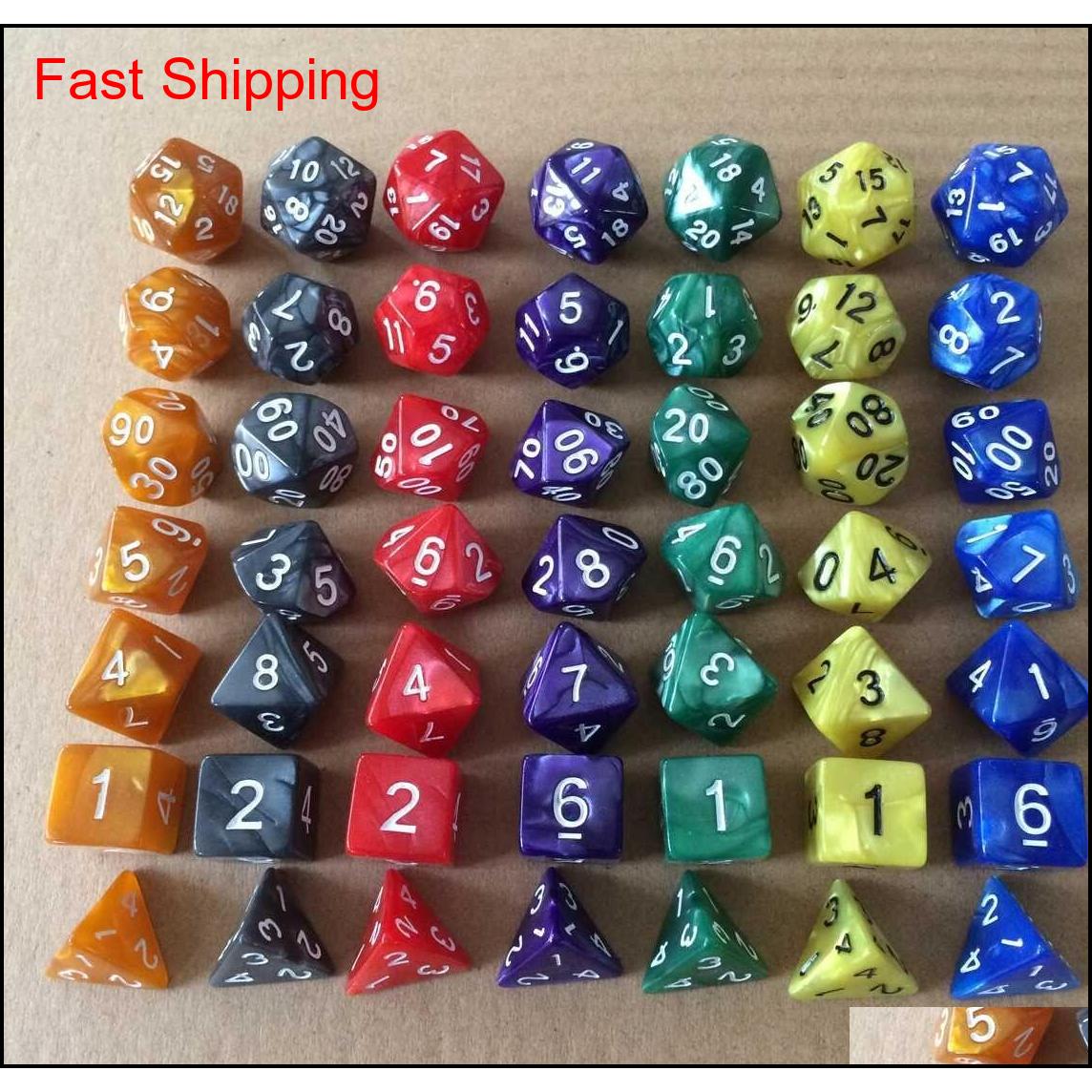 7pcs/set Creative Rpg Game Dice D&d Colorful Multicolor Dice Mixed White D4 D6 D8 D10 D1 qylaSP hairclippers2011
7pcs/set Creative Rpg Game Dice D&d Colorful Multicolor Dice Mixed White D4 D6 D8 D10 D1 qylaSP hairclippers2011