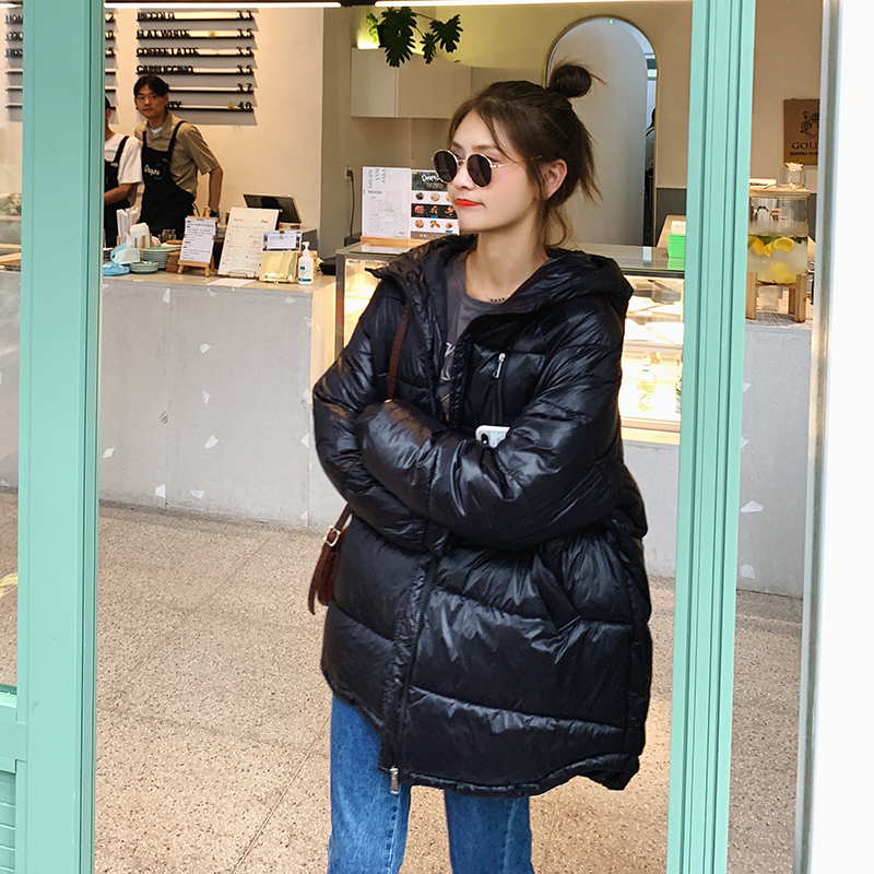 Womens Winter Coats Fashion hooded Collar Parkas Winter Jacket Women Pockets Padded Cotton Coat 201019