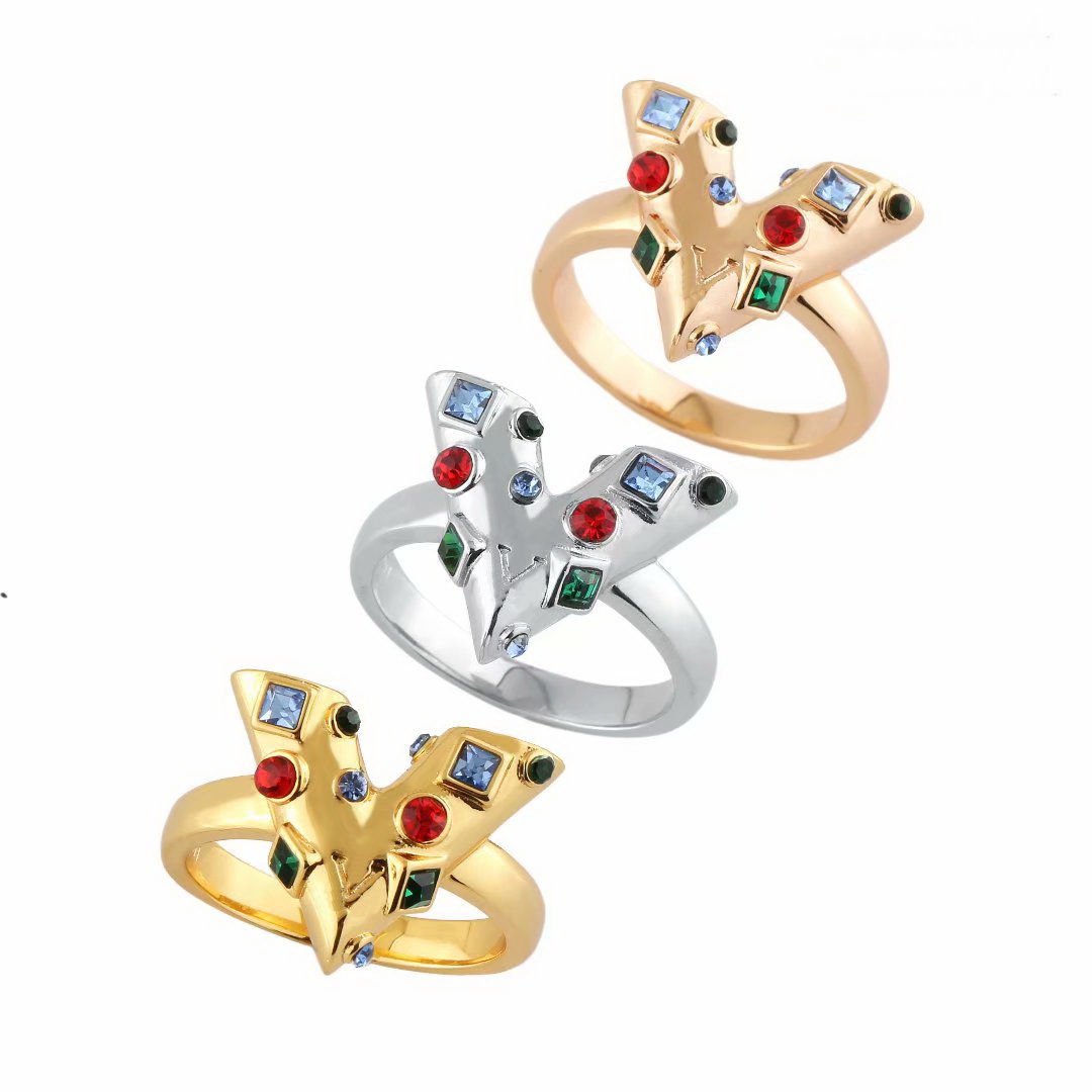 Europe America Fashion Style Lady Women Titanium steel Engraved V Initials Multicolored Crystal Essential V Planète Ring M68923, Silver
Europe America Fashion Style Lady Women Titanium steel Engraved V Initials Multicolored Crystal Essential V Planète Ring M68923, Silver