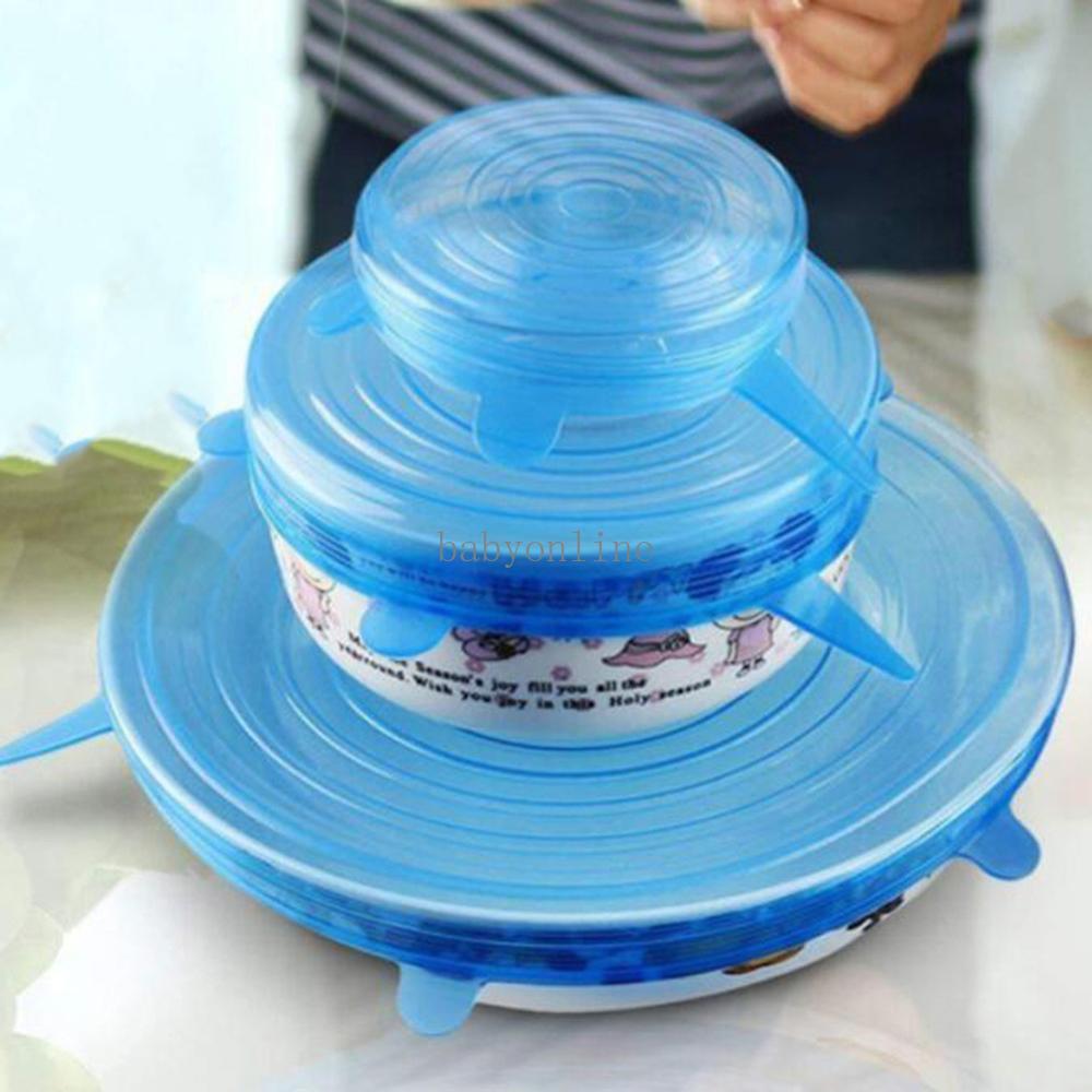 DHL 6PCS/Set Silicone Stretch Suction Pot Lids Food Grade Silicone Fresh Keeping Wrap Seal Lid Pan Cover Nice Kitchen Accessories
DHL 6PCS/Set Silicone Stretch Suction Pot Lids Food Grade Silicone Fresh Keeping Wrap Seal Lid Pan Cover Nice Kitchen Accessories