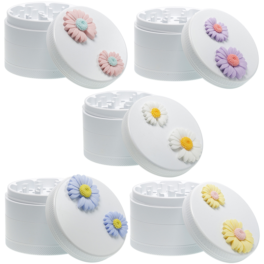 4 Layers Aluminum Alloy Washable Herb Tabacco Grinder with Ceramic Coating Daisy Flower Durable Smoking Accessories
4 Layers Aluminum Alloy Washable Herb Tabacco Grinder with Ceramic Coating Daisy Flower Durable Smoking Accessories