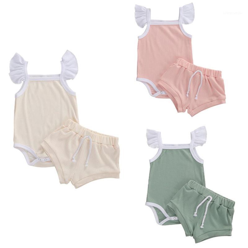 Emmababy 0-18M Newborn Infant Baby Girl Clothes knited 2pcs Flare Sleeve Romper Tops+High Waist Shorts Summer Set 3 Colors1
Emmababy 0-18M Newborn Infant Baby Girl Clothes knited 2pcs Flare Sleeve Romper Tops+High Waist Shorts Summer Set 3 Colors1