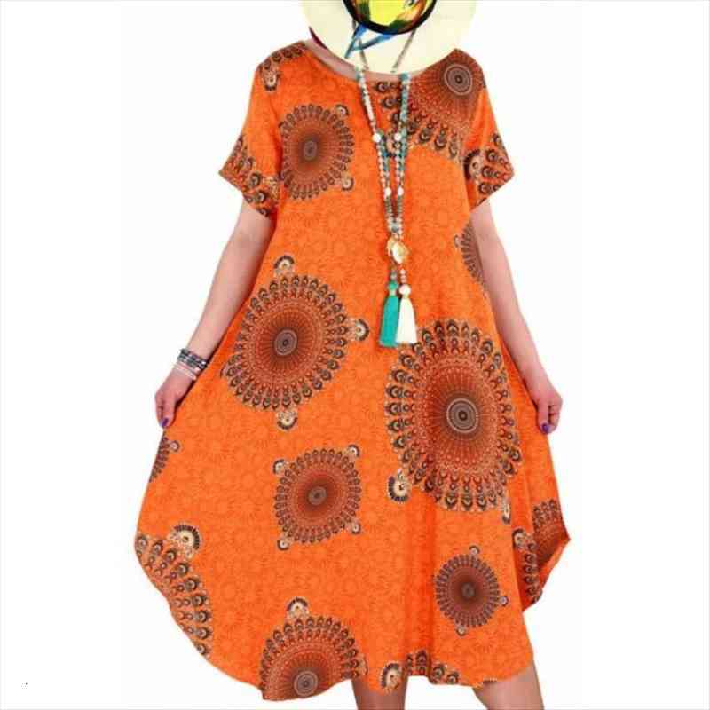 s-5xl large size loose short sleeves women dress summer fashion beach sundress casual retro print mid dress, Black;gray
s-5xl large size loose short sleeves women dress summer fashion beach sundress casual retro print mid dress, Black;gray