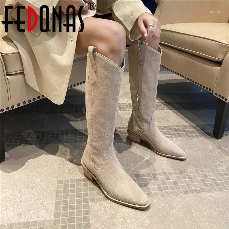 FEDONAS Suede Leather Knee High Boots Side Zipper Pointed Toe Shoes Woman Autumn Winter Wedding Office Lady Tight High Boots1, Mibaid
FEDONAS Suede Leather Knee High Boots Side Zipper Pointed Toe Shoes Woman Autumn Winter Wedding Office Lady Tight High Boots1, Mibaid