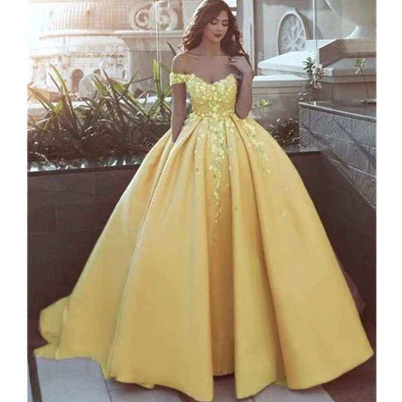 Pink Beaded Prom Dresses Off the Shoulder Satin Appliqued Evening Ball Gowns Plus Size Floor Length Tulle Formal Dress