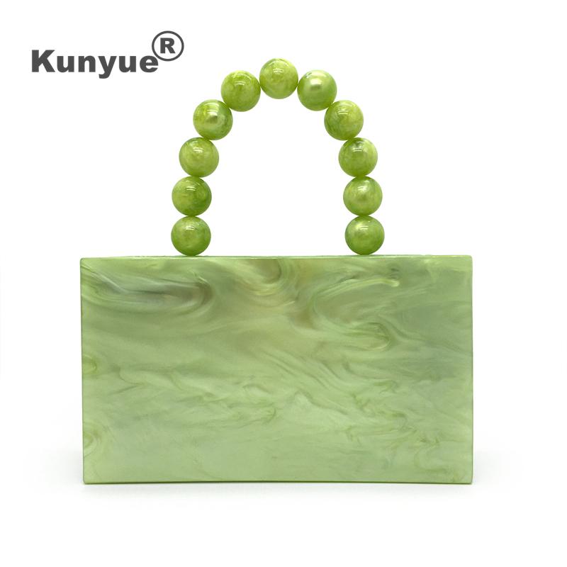 Evening Bags Brand Design Wallets Solid Apple-Green Acrylic Bag Luxury Beads Pearlscent Clutch Purse Lady Pary Prom Chic Handbags
Evening Bags Brand Design Wallets Solid Apple-Green Acrylic Bag Luxury Beads Pearlscent Clutch Purse Lady Pary Prom Chic Handbags