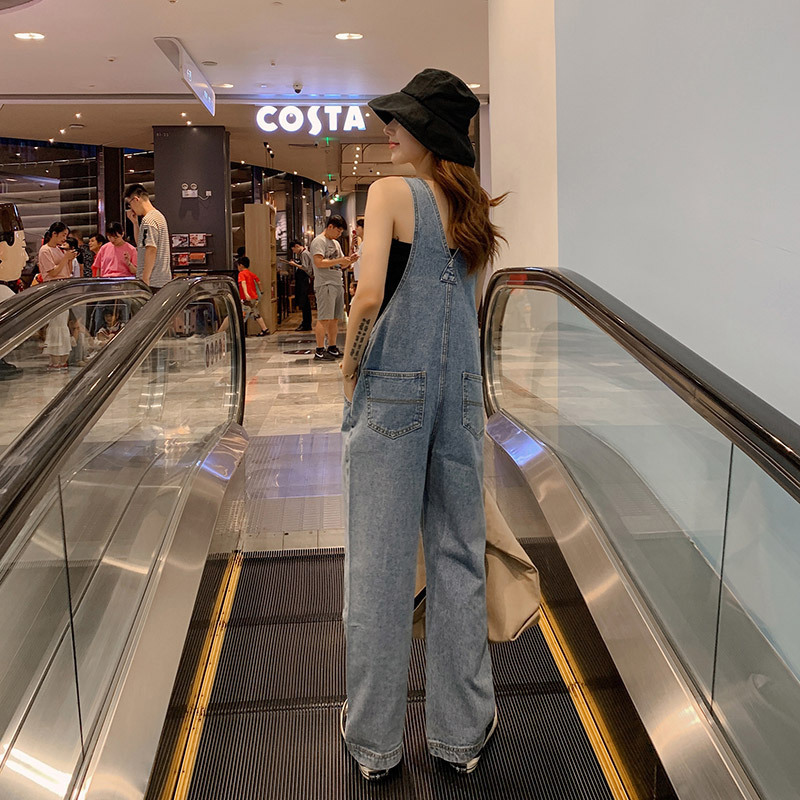 Lguc.H Denim Overalls Jumpsuit Women Loose High Waist Jeans Woman Straight Women Jeans Casual Korean Style Jean Femme XS 201105