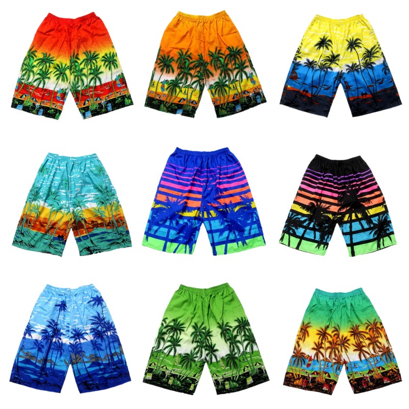 

Men's Shorts palm trees printing Summer Colorful Swimwear Man Swimsuit Swimming Trunks Swim Beach Shorts Surf Board Male Clothing Pants, 2#