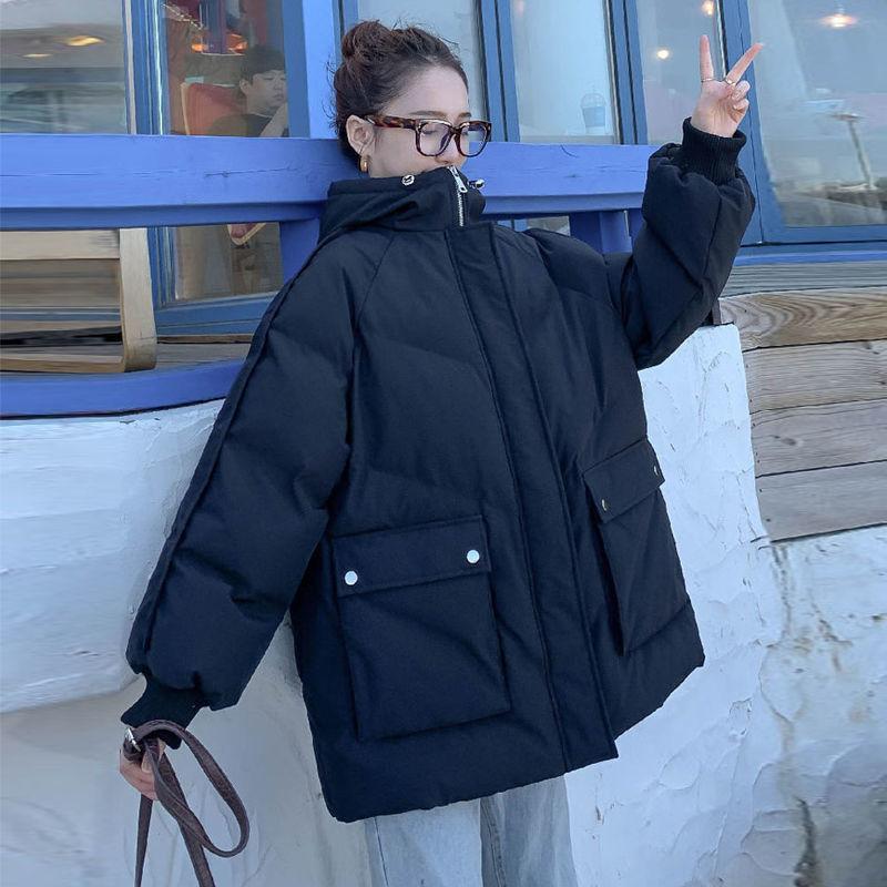 2021 New Women Winter Solid Color Stand Collar Coat Cotton Padded Puffer Jacket Korean Manteau Femme Hiver Oversized Parkas A218, Black
2021 New Women Winter Solid Color Stand Collar Coat Cotton Padded Puffer Jacket Korean Manteau Femme Hiver Oversized Parkas A218, Black