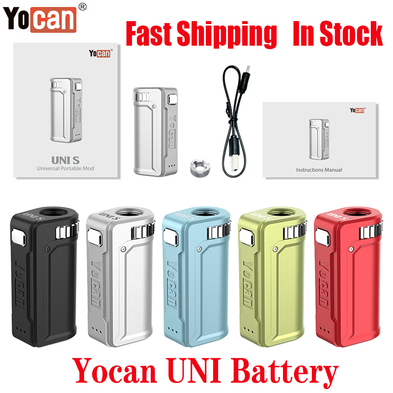 Original Yocan UNI S Box Mod Variable Voltage Preheat VV 400mAh Battery Vape Ecigs For 510 Magnetic Thick Oil Cartridges 100% Authentic
Original Yocan UNI S Box Mod Variable Voltage Preheat VV 400mAh Battery Vape Ecigs For 510 Magnetic Thick Oil Cartridges 100% Authentic