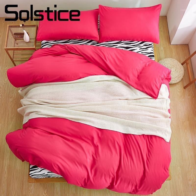 Solstice Home Textile Rose Red Solid Bedding Set Zebra Flat Sheet Pillowcase Duvet Cover Woman Adult Teenage Girl Bed Linen King1
Solstice Home Textile Rose Red Solid Bedding Set Zebra Flat Sheet Pillowcase Duvet Cover Woman Adult Teenage Girl Bed Linen King1