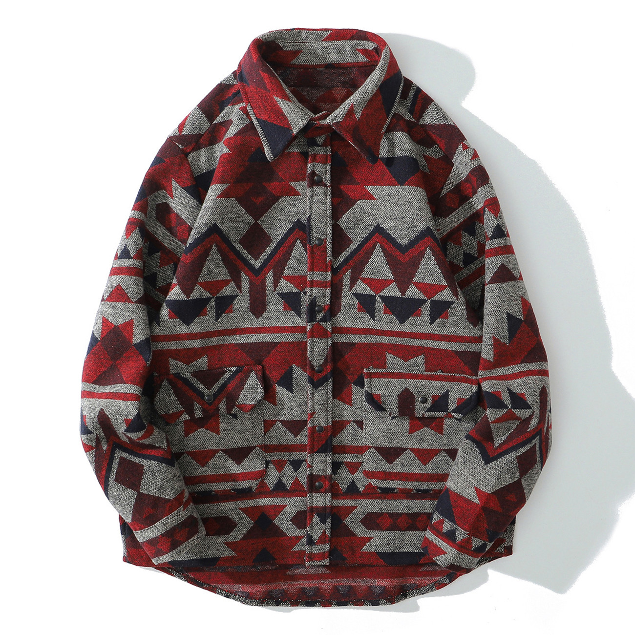 2021 New Retro Argyle Warm Long Sleeve Shirts Men Autumn Streetwear Thick Cotton Snap Button Harajuku National Style Knitted Shirt Iz1b, Red
2021 New Retro Argyle Warm Long Sleeve Shirts Men Autumn Streetwear Thick Cotton Snap Button Harajuku National Style Knitted Shirt Iz1b, Red