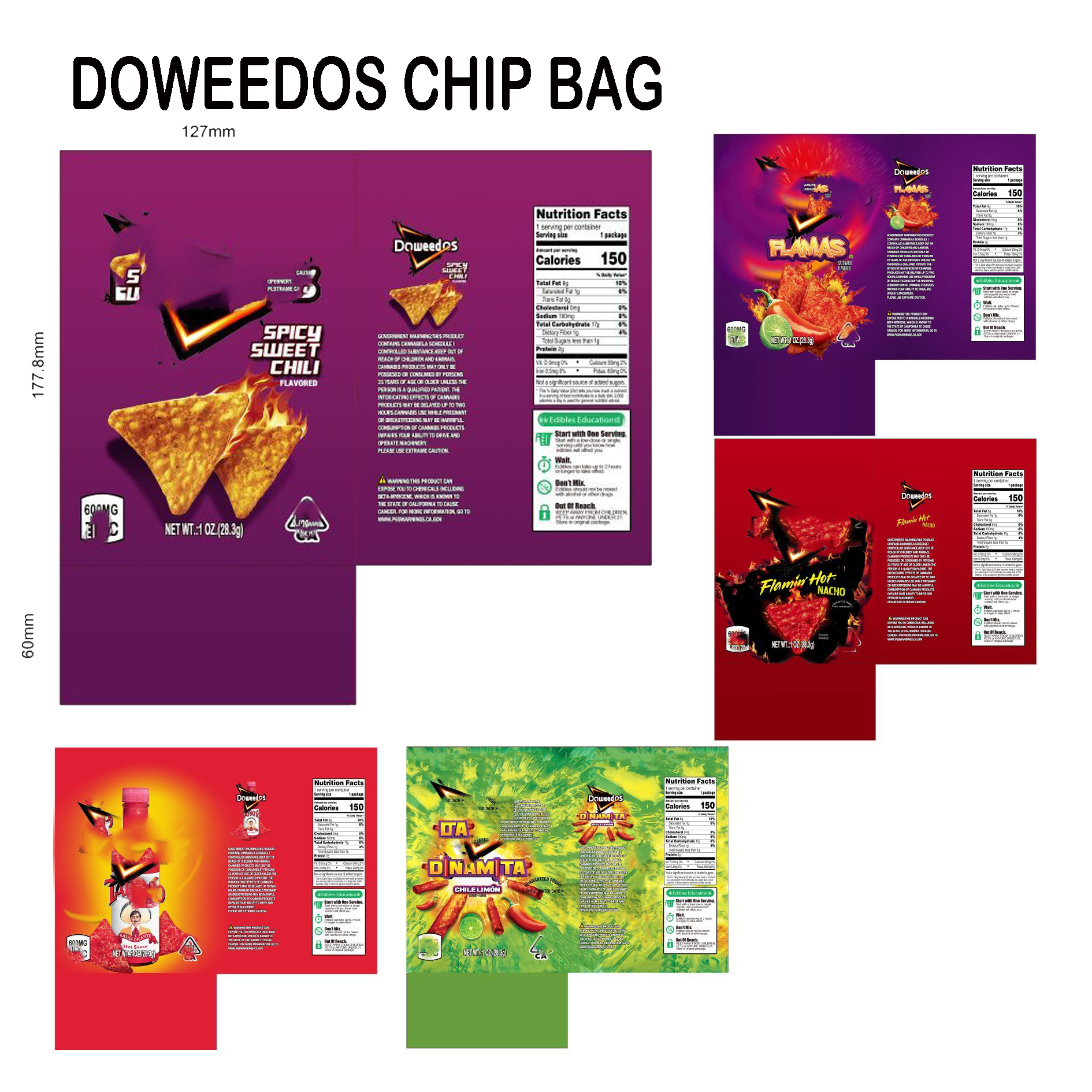 Empty Doridos Doritos Potato chips Bags Flamin Hot Nacho Spicy Sweet Chili Chip Mylar Bag warheads Skittles Packaging
Empty Doridos Doritos Potato chips Bags Flamin Hot Nacho Spicy Sweet Chili Chip Mylar Bag warheads Skittles Packaging