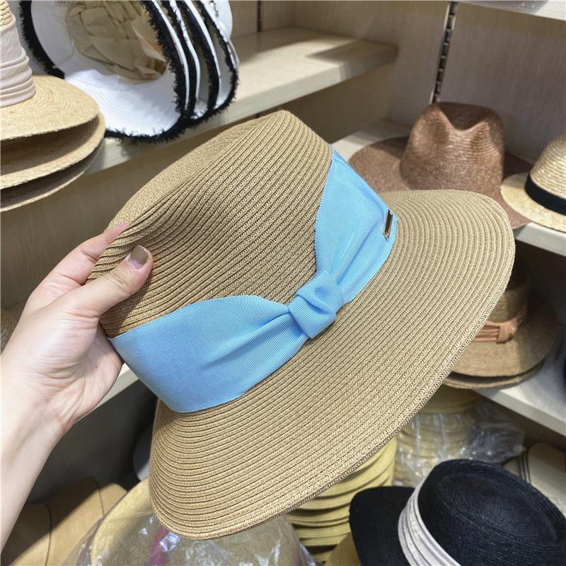New Summer Sun Hats Women Fashion Girl Straw Hat Ribbon Bow Beach Hat Casual Straw Flat Top Panama Bone Feminino, Yellow ribbon
New Summer Sun Hats Women Fashion Girl Straw Hat Ribbon Bow Beach Hat Casual Straw Flat Top Panama Bone Feminino, Yellow ribbon