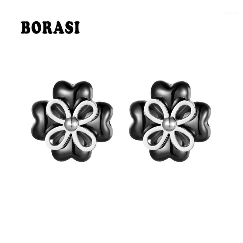 Stud Black/White Flower Earrings For Women Stainless Steel Ceramic Material Cute Sweet Jewelry Heart Earring Plant Earring1
Stud Black/White Flower Earrings For Women Stainless Steel Ceramic Material Cute Sweet Jewelry Heart Earring Plant Earring1