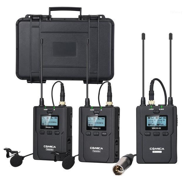 Wireless Lavalier Microphone System, Comica CVM-WM200 UHF Wireless Lapel Mic for DSLR Camera, XLR Camcorders Video Recording1 
Wireless Lavalier Microphone System, Comica CVM-WM200 UHF Wireless Lapel Mic for DSLR Camera, XLR Camcorders Video Recording1