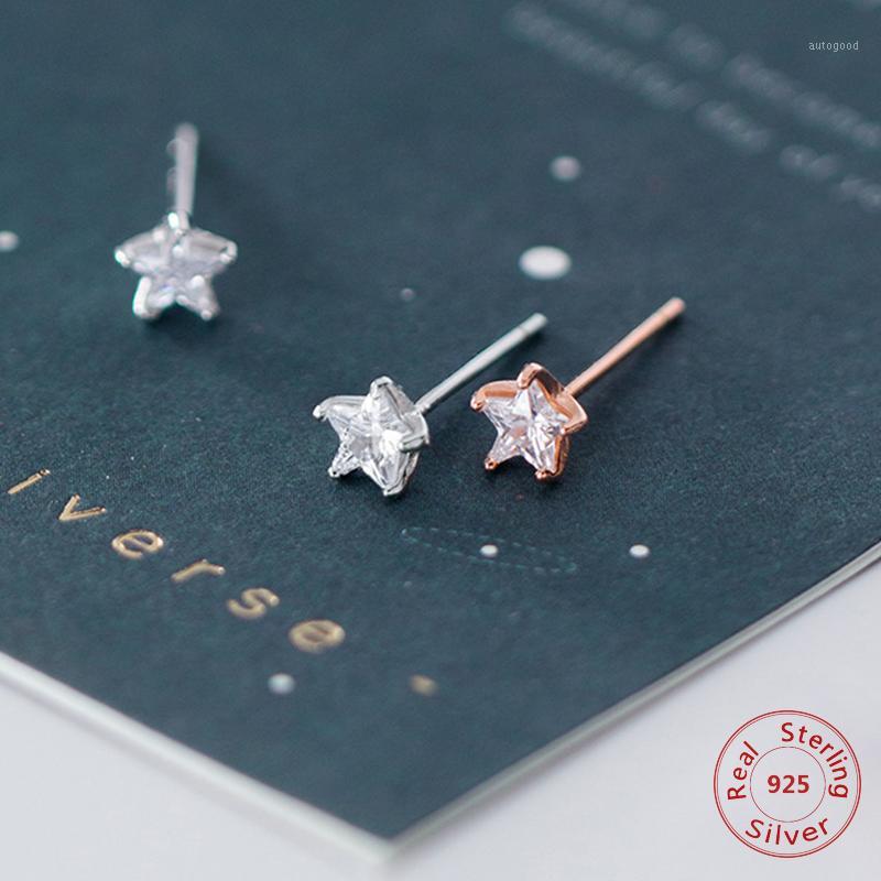 Stud Female 925 Sterling Silver Star Zircon Earrings Pentagram Solitaire For Women Girls Students Lady1
Stud Female 925 Sterling Silver Star Zircon Earrings Pentagram Solitaire For Women Girls Students Lady1