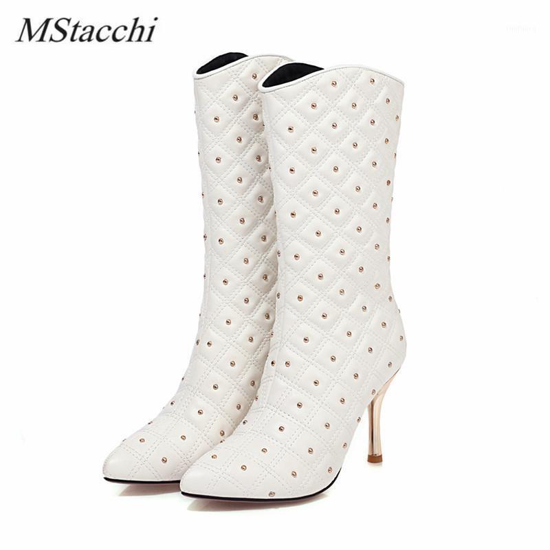 MStacchi Fashion Mid-calf Women Boots Plush Rivet Pointed Toe Ventilate Thin Heel Shoes Winter Black White Lattice Botas Mujer1
MStacchi Fashion Mid-calf Women Boots Plush Rivet Pointed Toe Ventilate Thin Heel Shoes Winter Black White Lattice Botas Mujer1